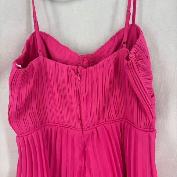 NWOT Lulus Cascading Crush Hot Pink Tiered Bustier Midi Dress  Ruffle Barbie - Picture 8 of 8